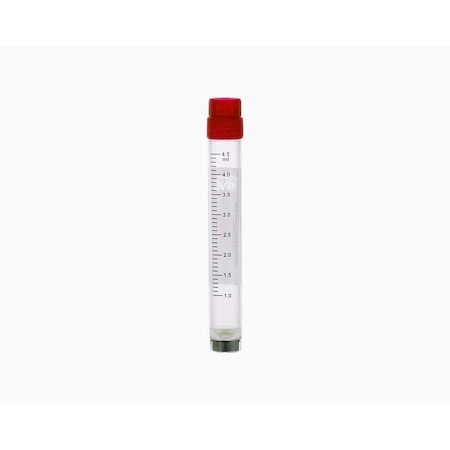 TRICODED CRYOVIAL, 5.0ML,RED, 1000PK